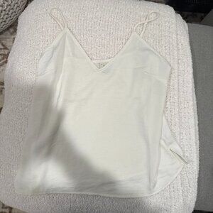 A New Day White V-Neck Camisole Tank Top